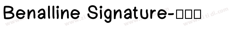 Benalline Signature字体转换